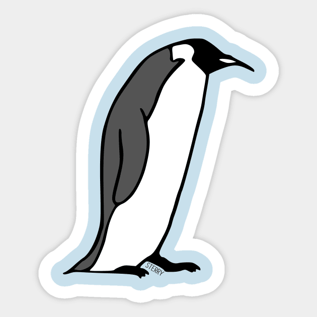 Emperor Penguin Sticker by SterryCartoons